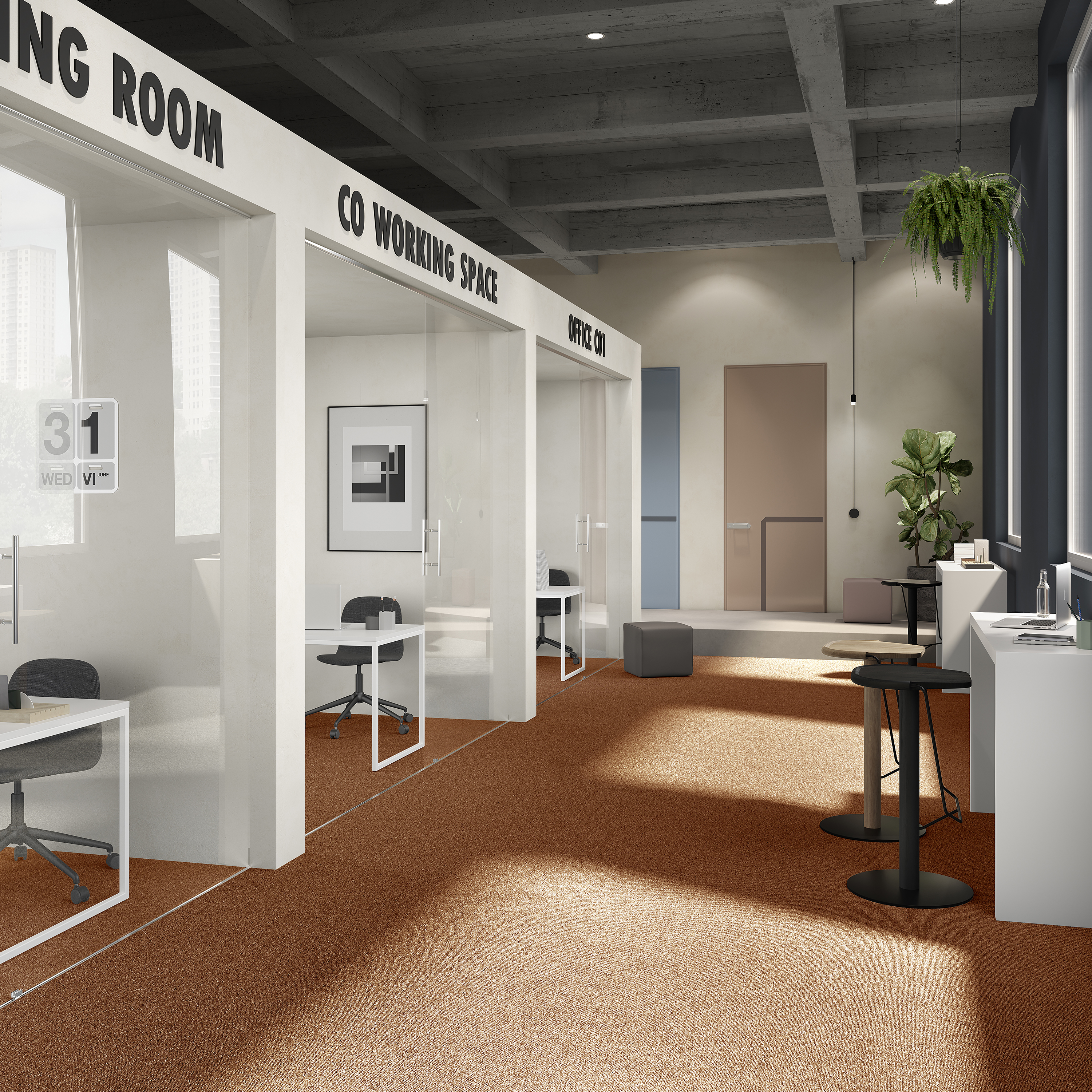 Ковровая плитка Medusa Tile 84 (500*500*5 мм) — купить в Пензе