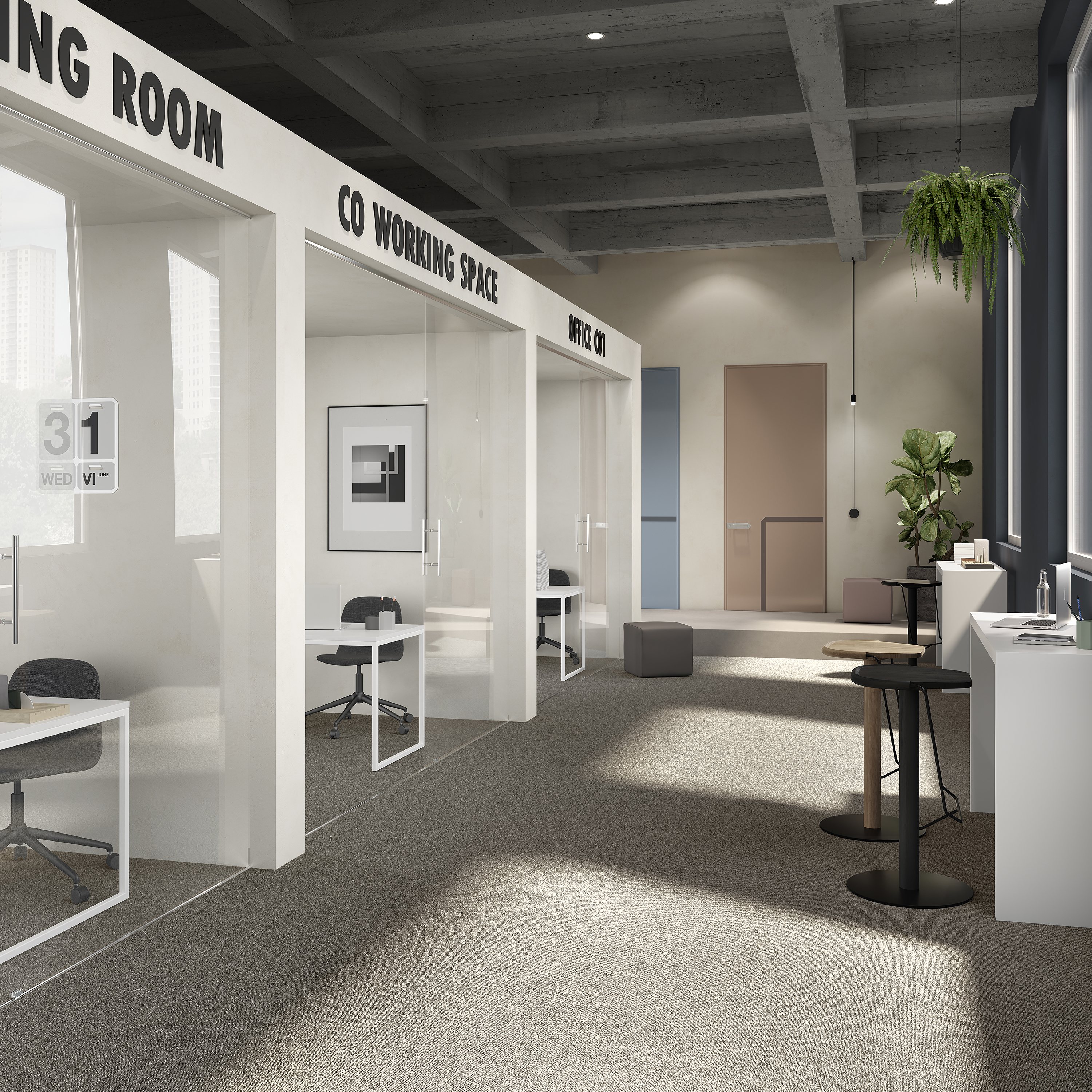 Ковровая плитка Medusa Tile 40 (500*500*5 мм) — купить в Пензе