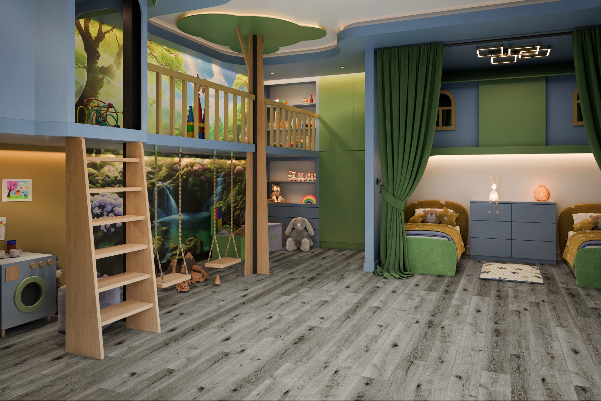 Усовершенствованная кварц-виниловая плитка «Damy Floor» Дуб Состаренный Серый (1227*187*2,5 мм) — купить в Пензе