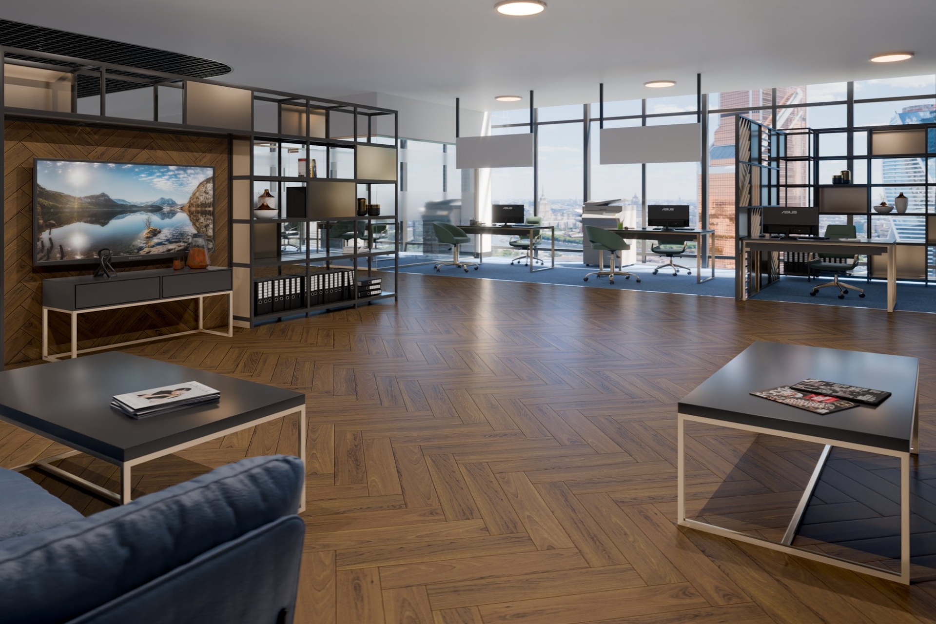 Инженерный паркет «Damy Floor» Ореховый (укладка елочкой) — купить в Пензе