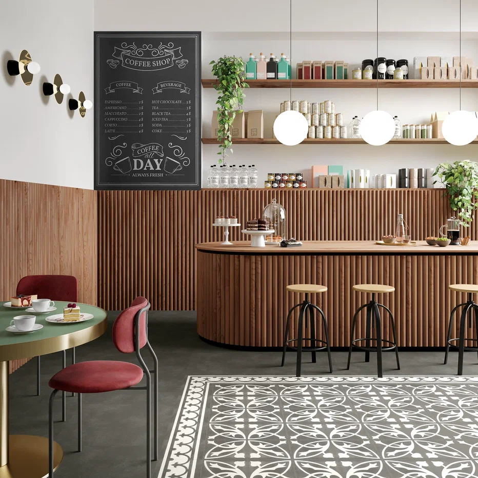 Кварцвиниловая плитка "Invictus" Victorian Bord Charcoal (229*229*2,5мм) — купить в Пензе