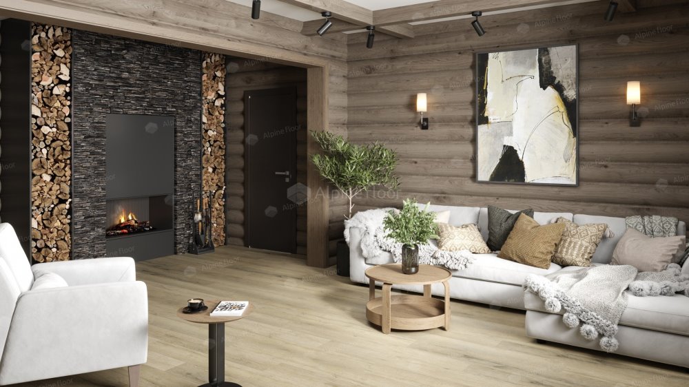 SPC Ламинат "Alpine Floor" Дуб сливочный (1220*183*8 мм) — купить в Пензе