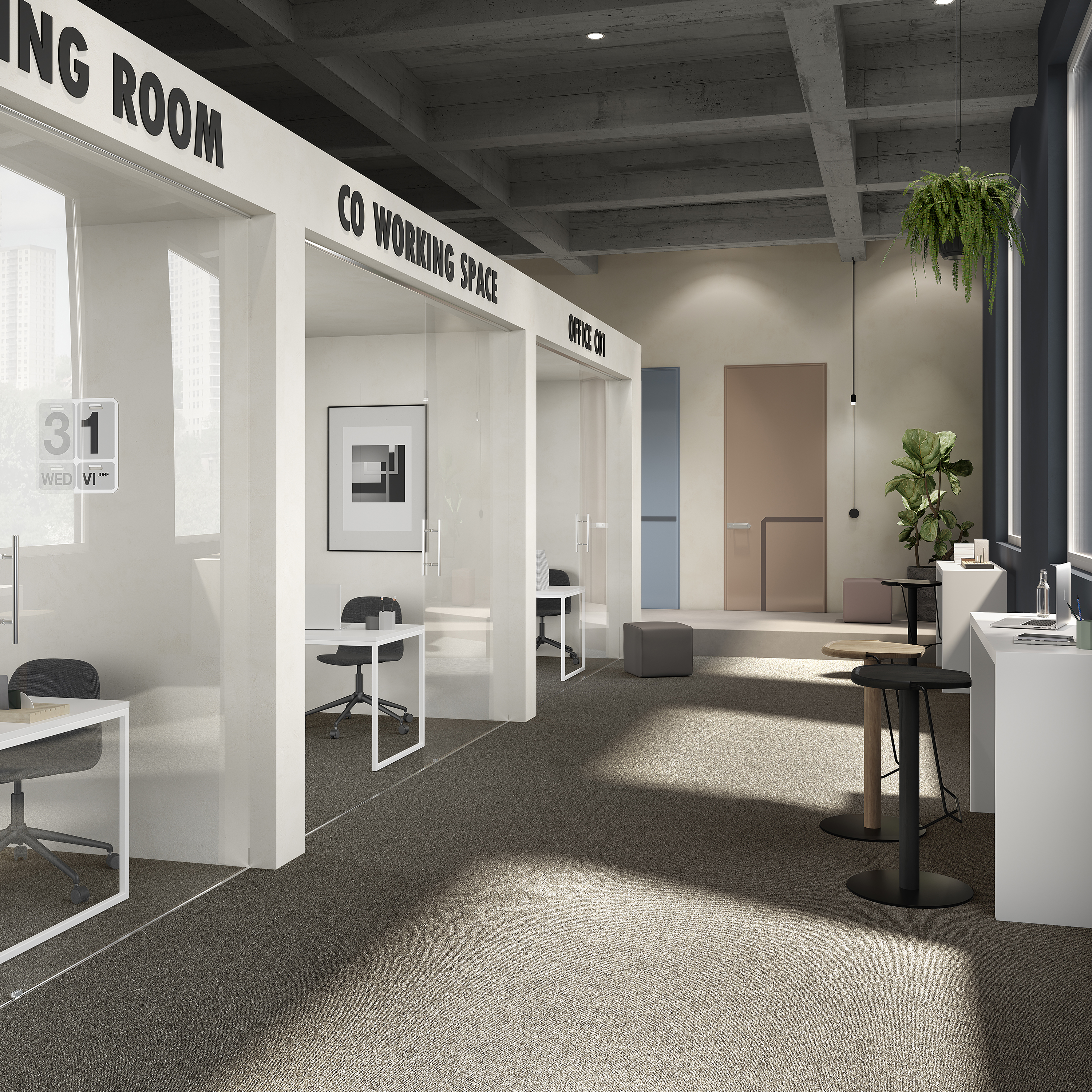 Ковровая плитка Medusa Tile 43 (500*500*5 мм) — купить в Пензе