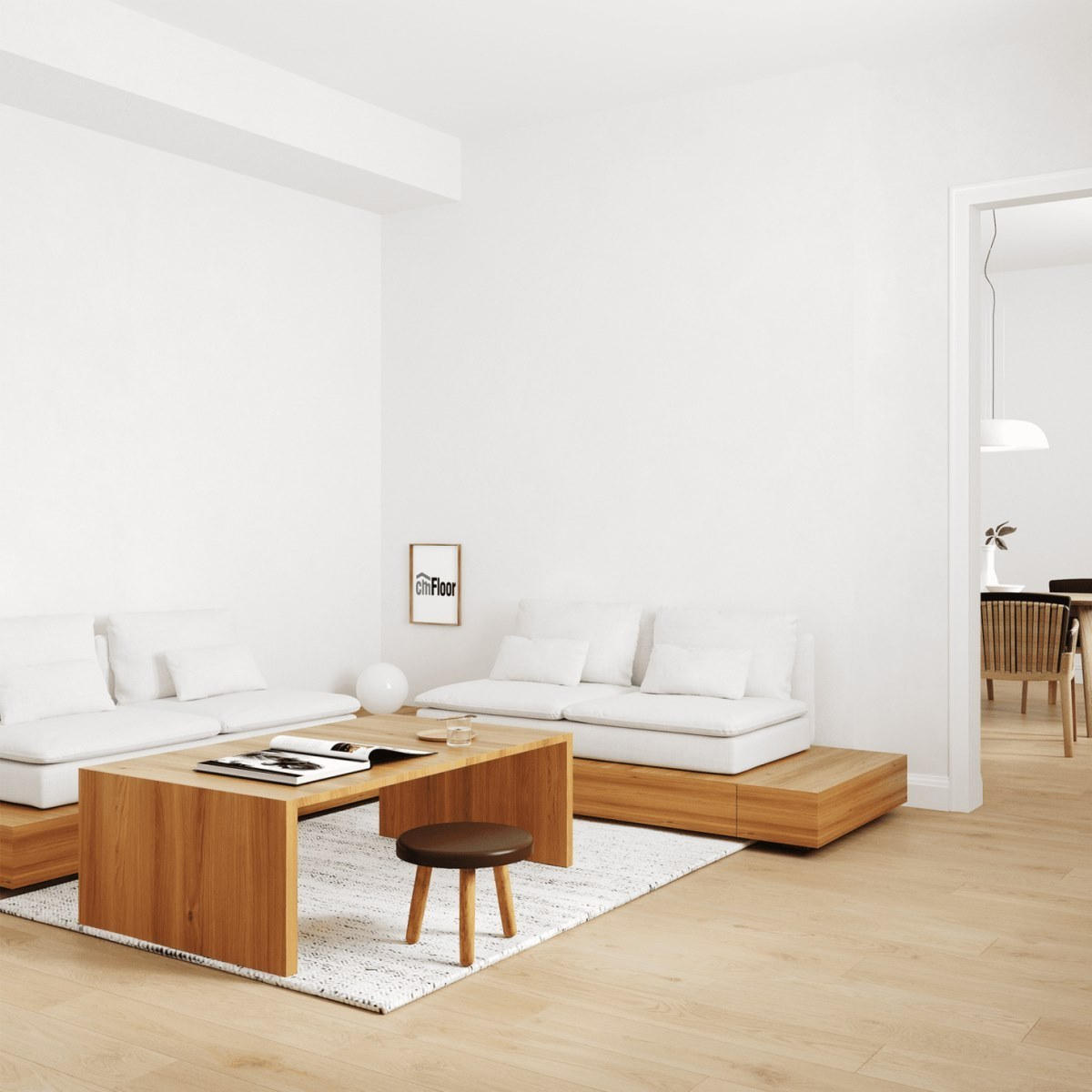 Виниловое напольное покрытие ScandiWood 19 Дуб Шампань (180*1220*5 мм) — купить в Пензе