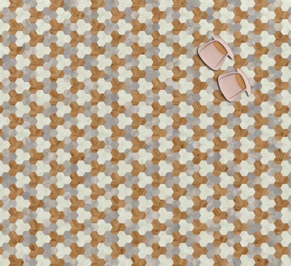 Виниловая плитка "Moduleo" Moods Hexagon 351 (226,32*196*2,5 мм) — купить в Пензе