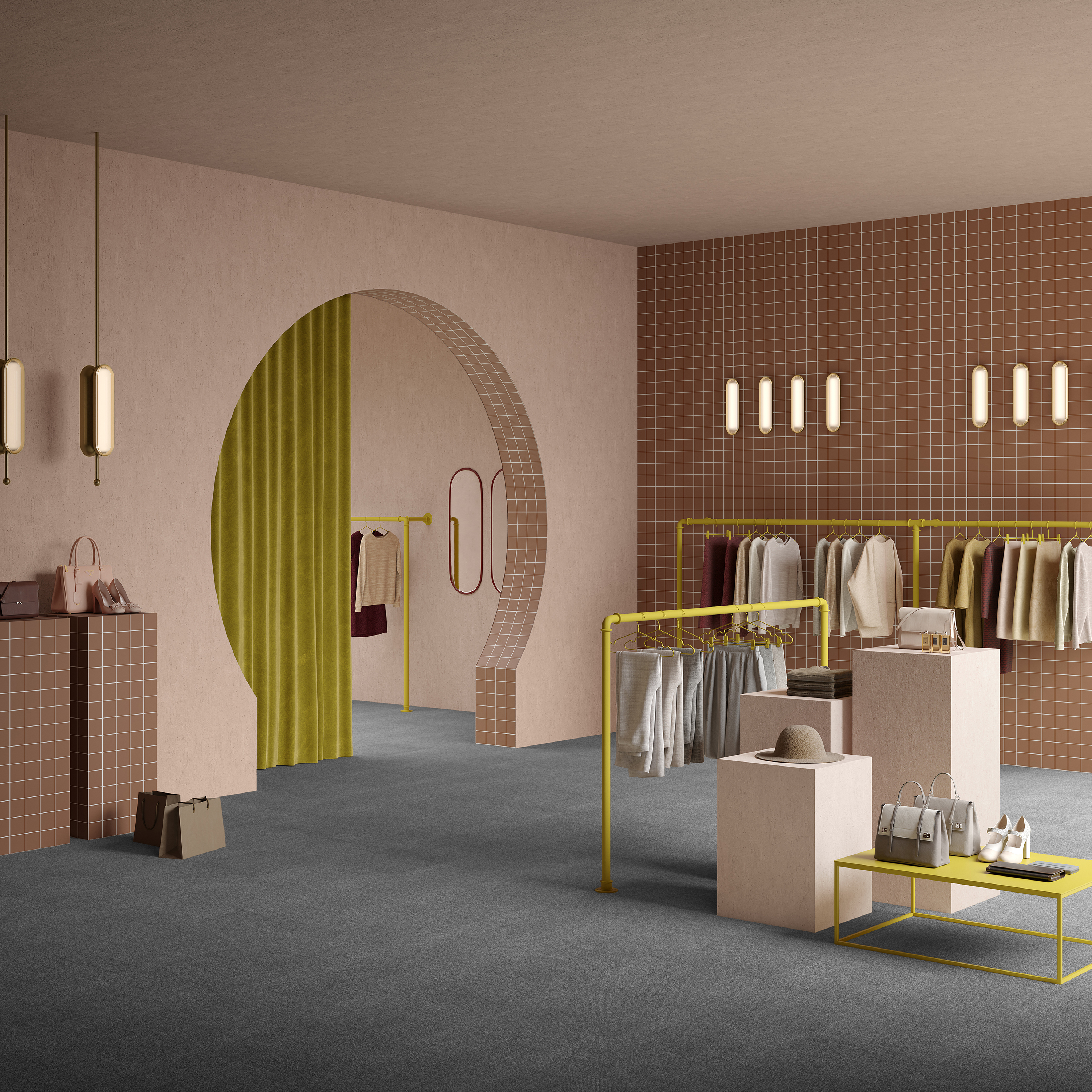 Ковровая плитка Mantra Tile 97 (500*500*6 мм) — купить в Пензе