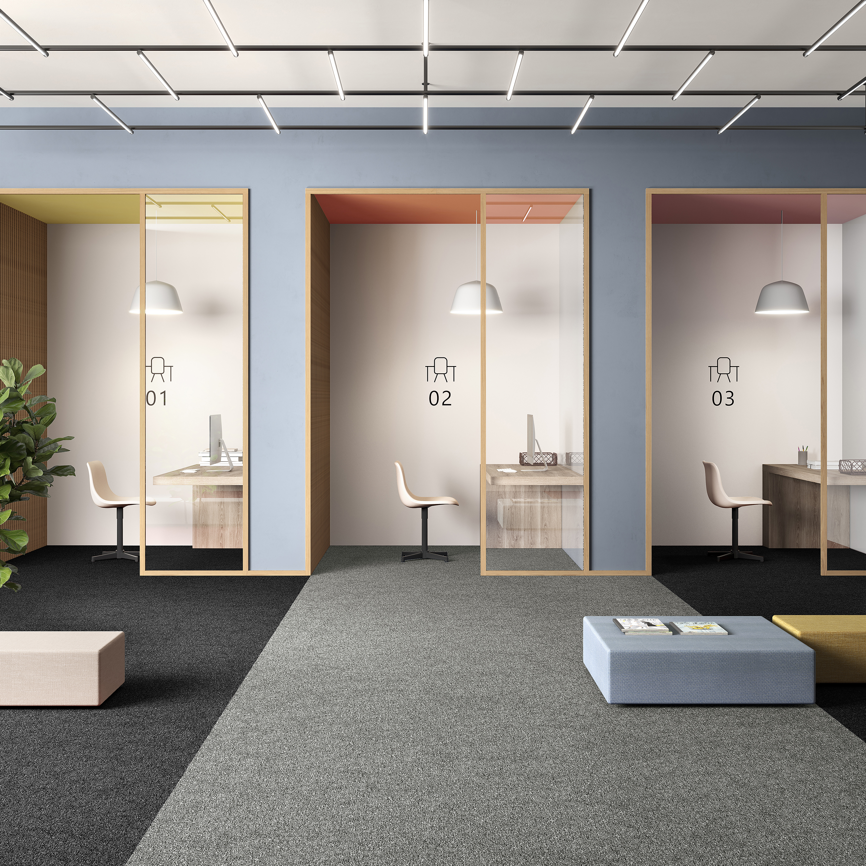 Ковровая плитка Medusa Tile 94 (500*500*5 мм) — купить в Пензе