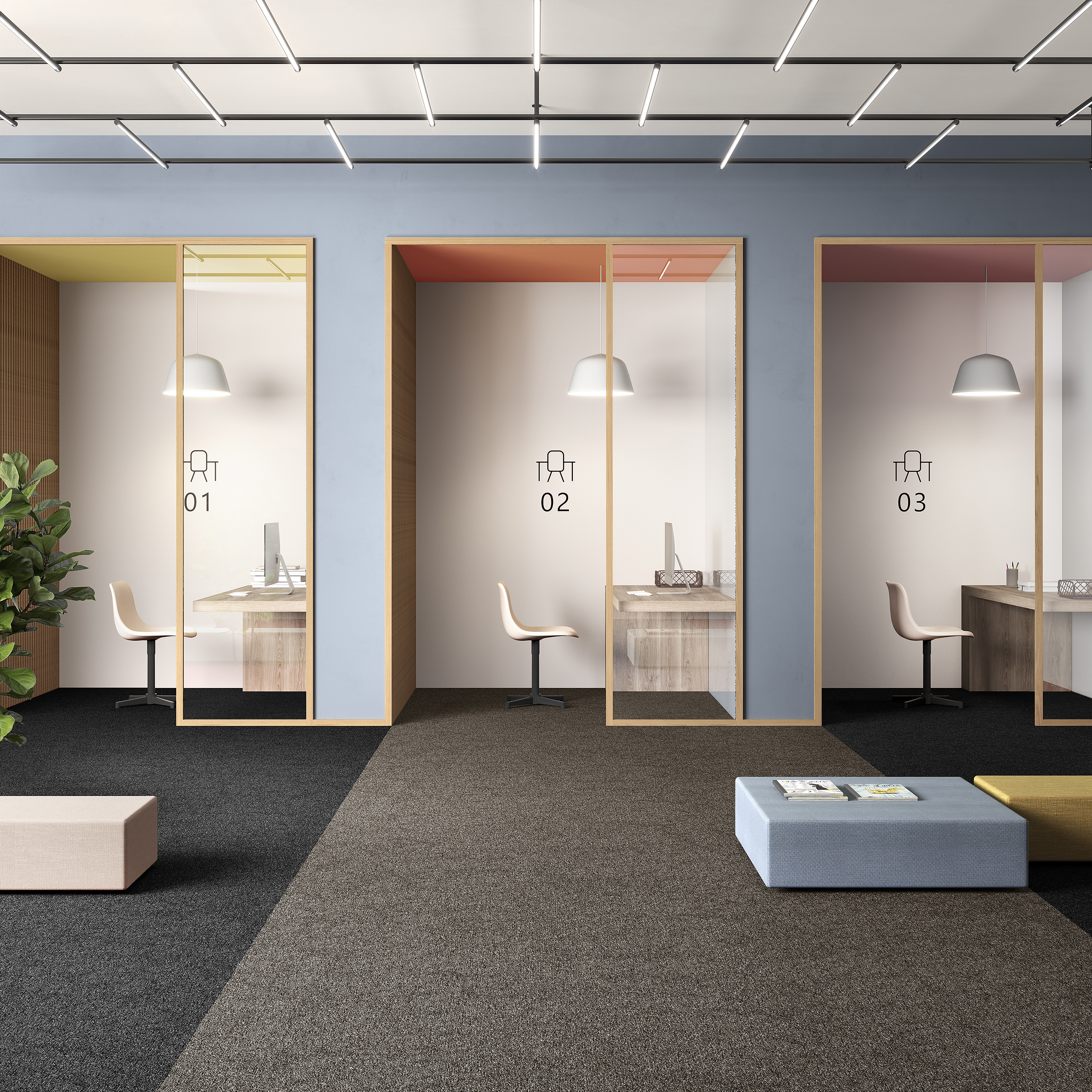 Ковровая плитка Medusa Tile 43 (500*500*5 мм) — купить в Пензе