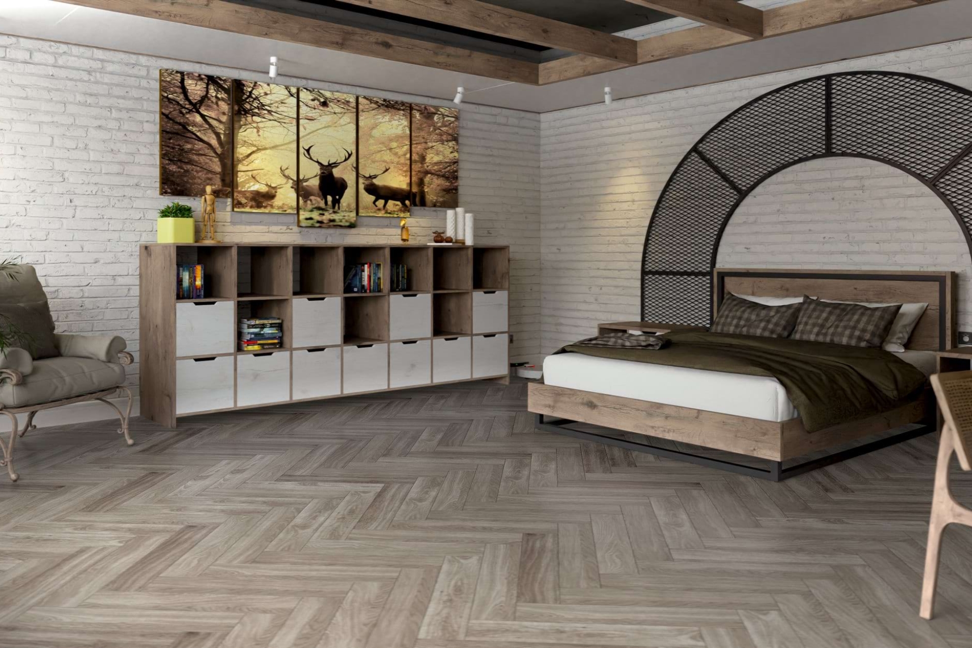 Инженерный паркет «Damy Floor» Скандинавский (укладка елочкой) — купить в Пензе